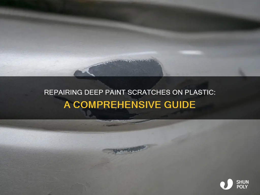 how to repair deep paint scratches on plastic