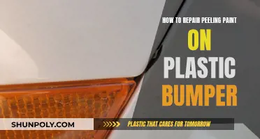 Repairing Peeling Paint on Your Car's Plastic Bumper