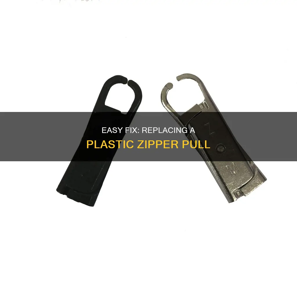 how to replace a plastic zipper pull