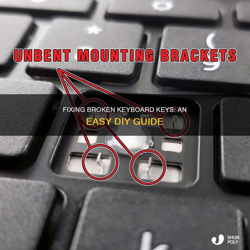 how to replace borken plastic keyboard keys