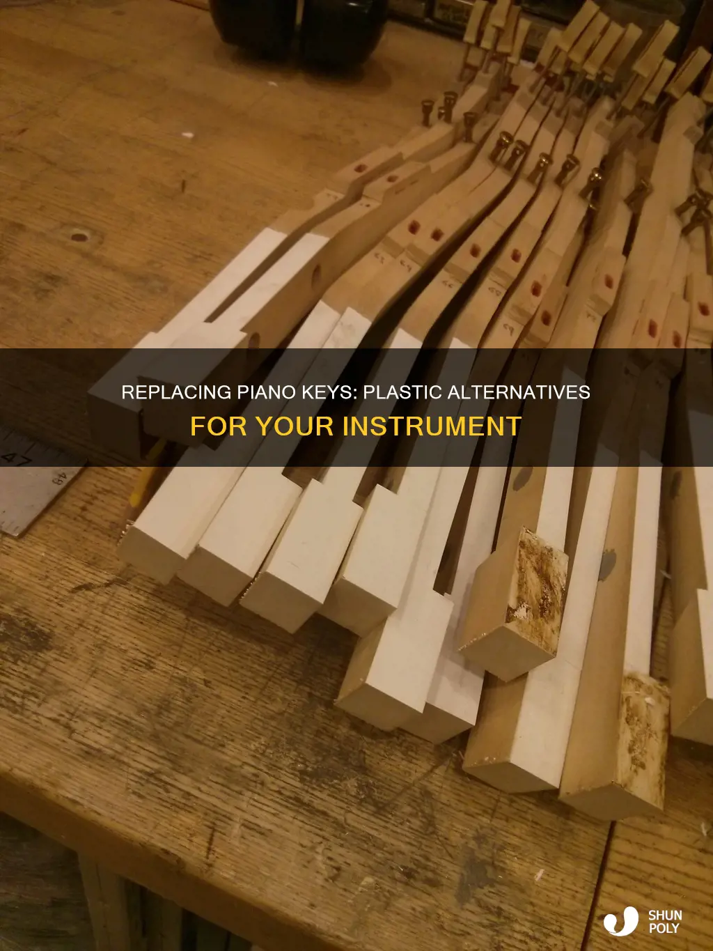 how to replace piano keys plastic
