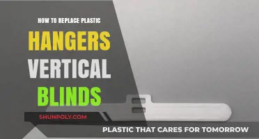 Replace Plastic Hangers with Vertical Blinds for a Modern Look