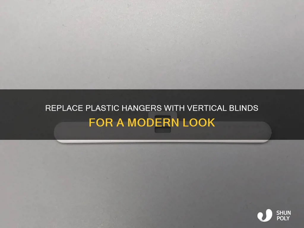 how to replace plastic hangers vertical blinds