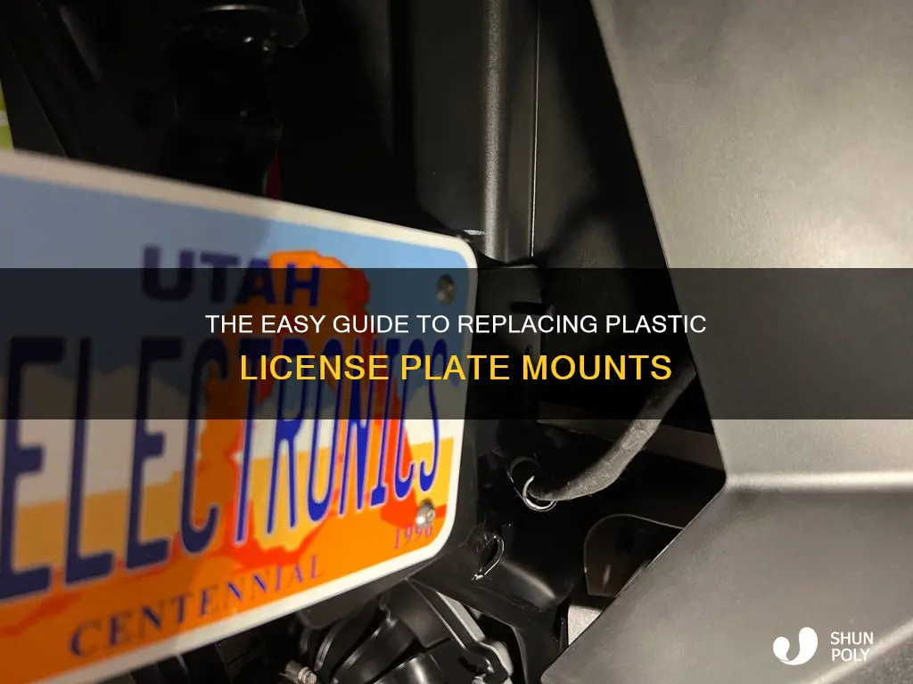 how to replace plastic license plate mounts