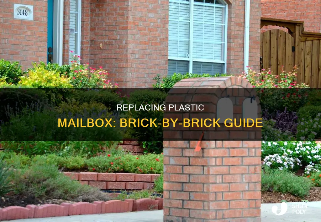 how to replace plastic mailbox in brick