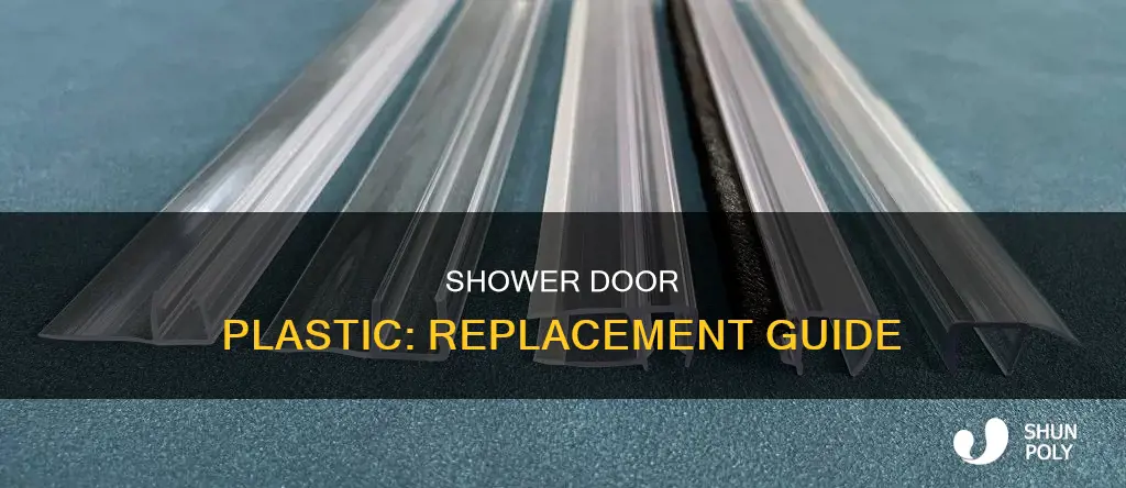 how to replace plastic on shower door