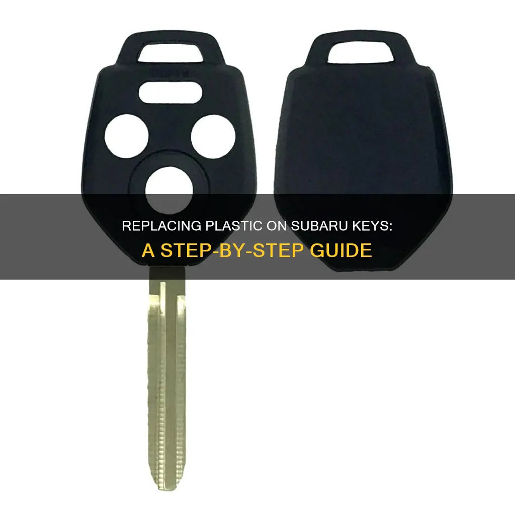 how to replace plastic on subaru key