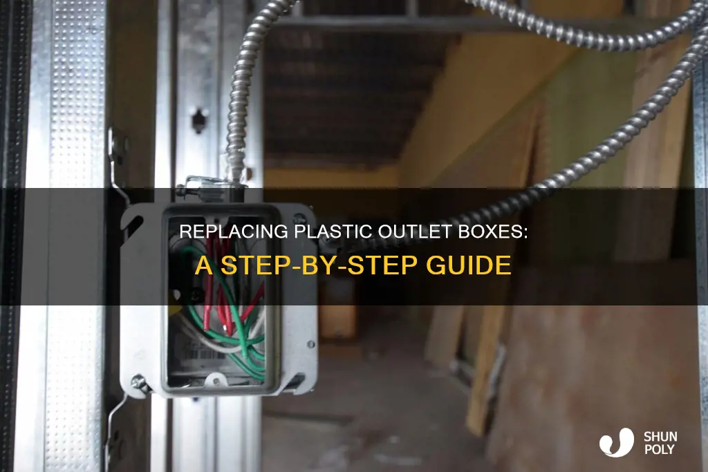 how to replace plastic outlet box