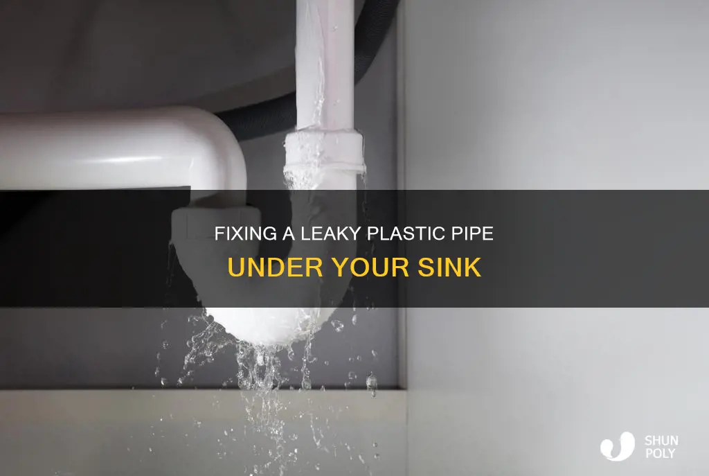 how to replace plastic pipe under sink
