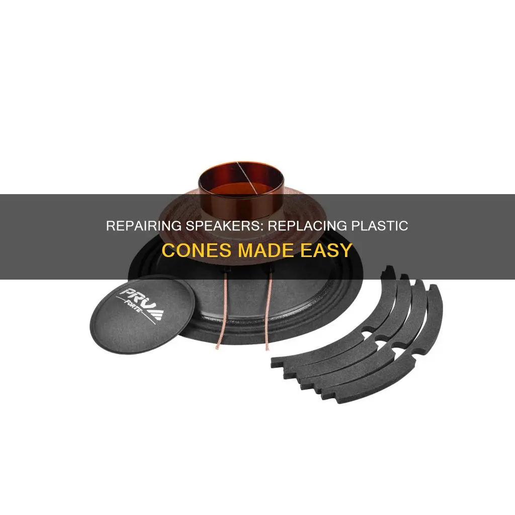 how to replace plastic speaker cone