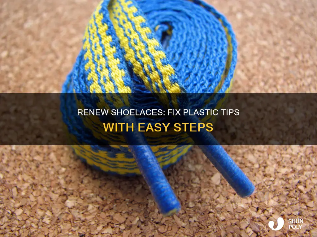 how to replace plastic tip on shoelaces