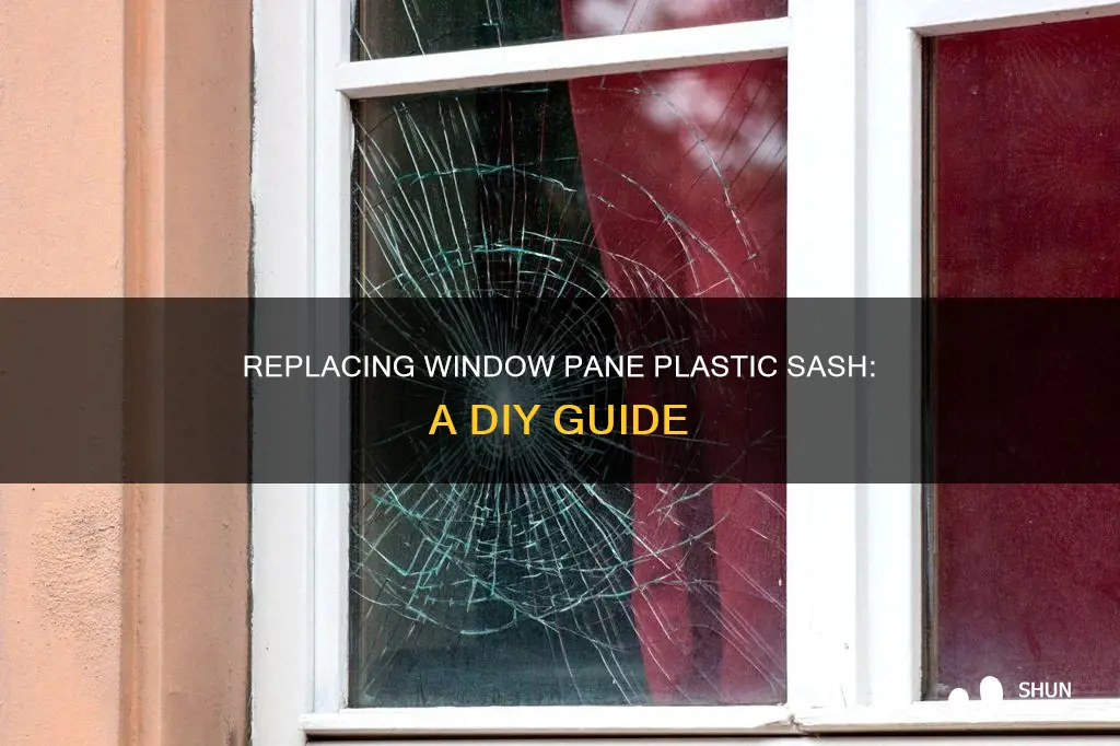 how to replace window pane plastic sash