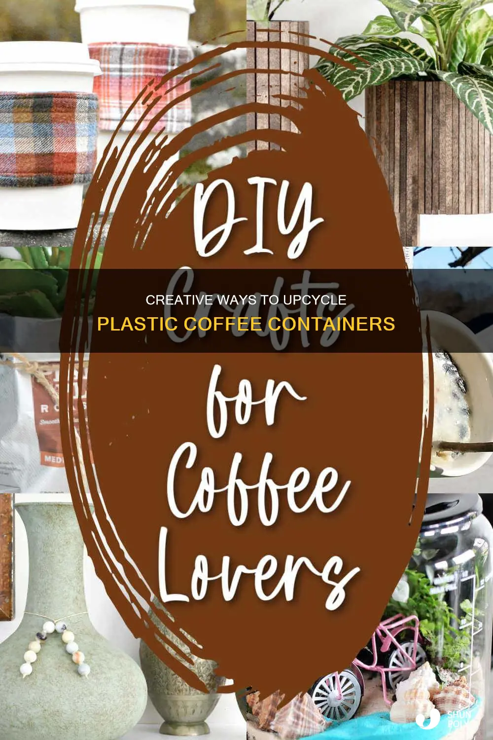 how to repurpose plastic coffee containers