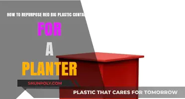 Creative Ways to Transform Red Plastic Containers into Planters