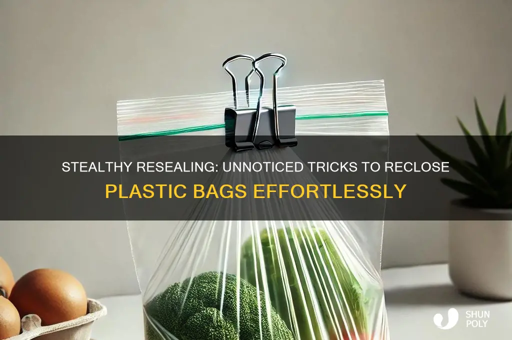 how to reseal a plastic bag un noticed