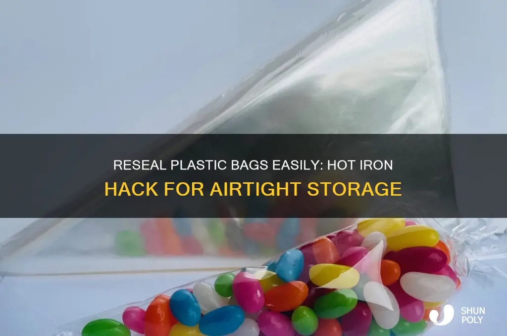 how to reseal a plastic bag with a hot iron