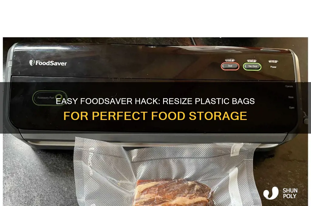 how to resize a plastic bag with a foodsaver