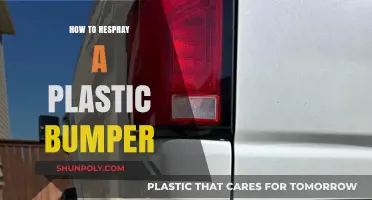 The Art of Plastic Bumper Respray: A DIY Guide