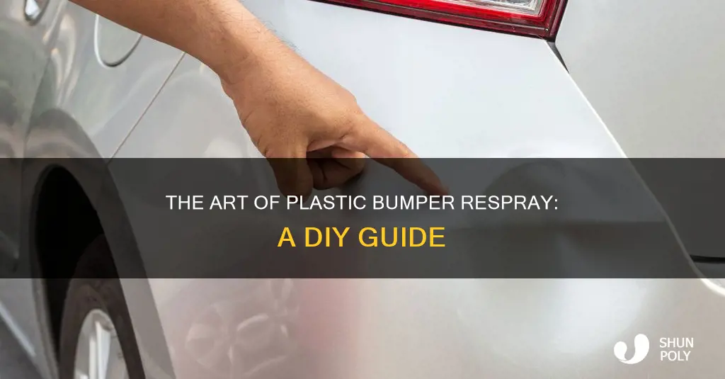 how to respray a plastic bumper