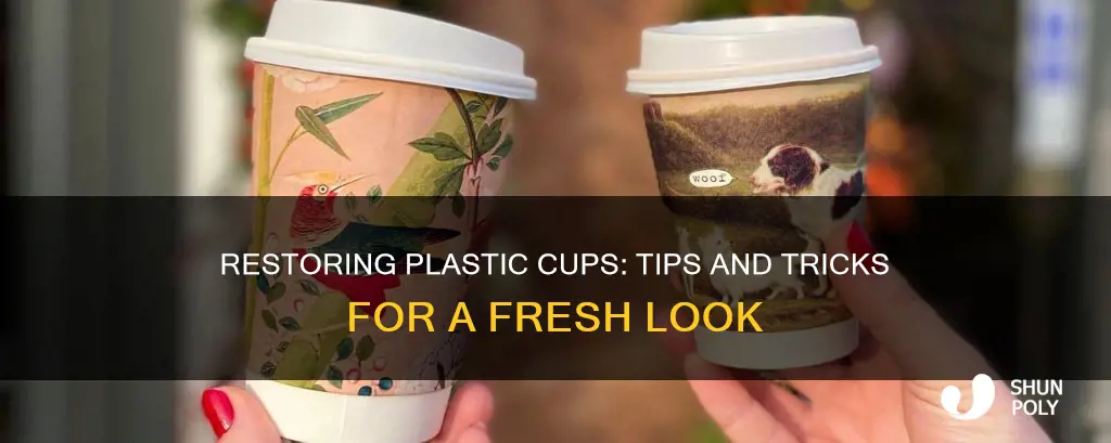 how to restore a plastic cup