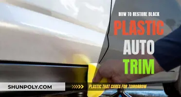 Restoring Black Plastic Auto Trim: Tips for a Shiny Finish