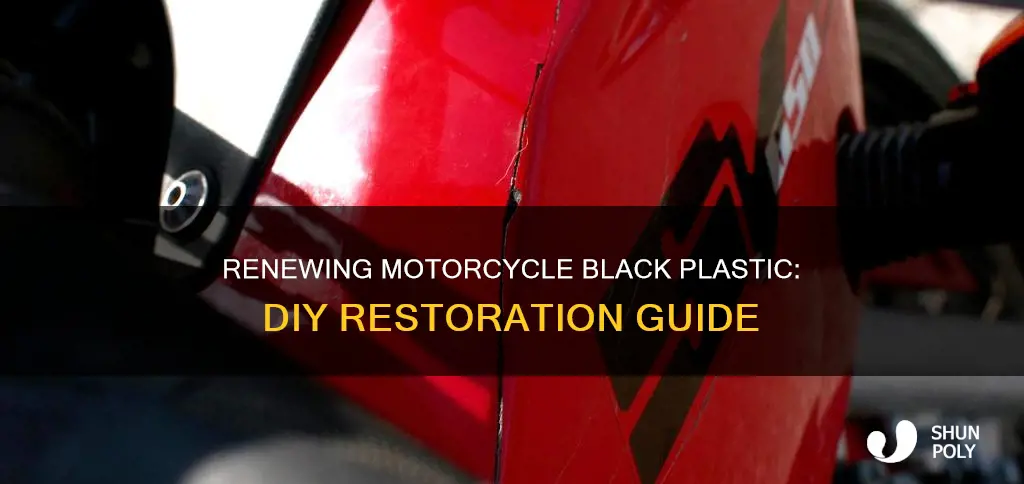how to restore black plastic motorcycle parts