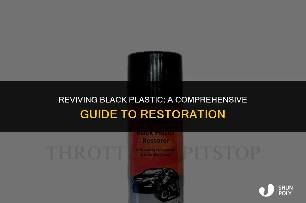 how to restore black plastic