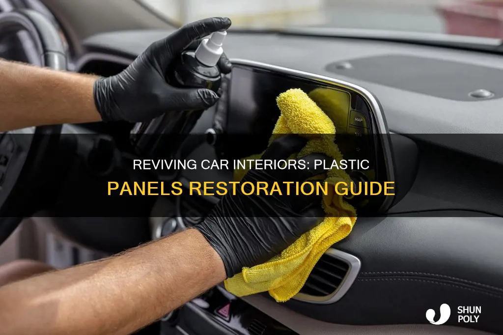 how to restore car interior plastic panels