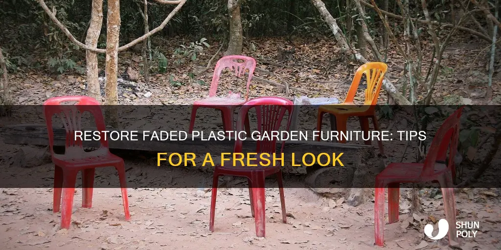 how to restore faded plastic garden furniture