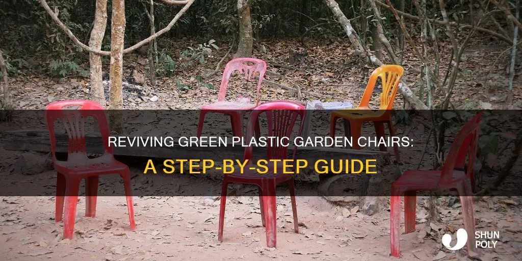 how to restore green plastic garden chairs