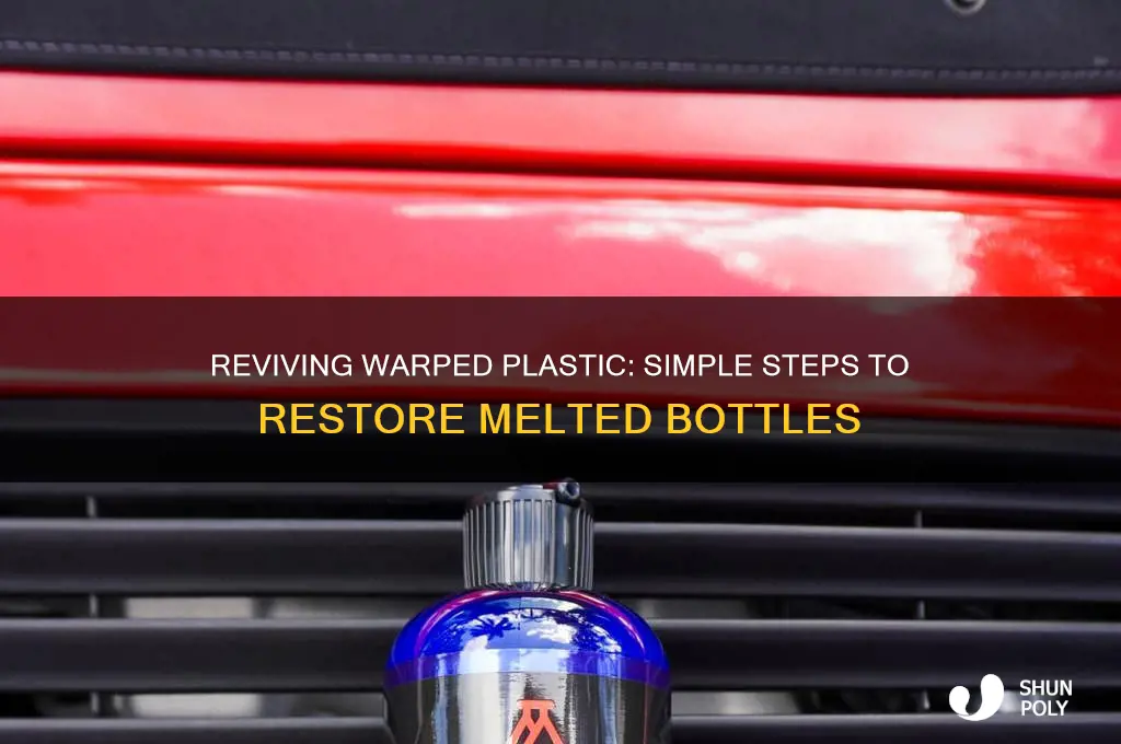 how to restore melted plastic bottles