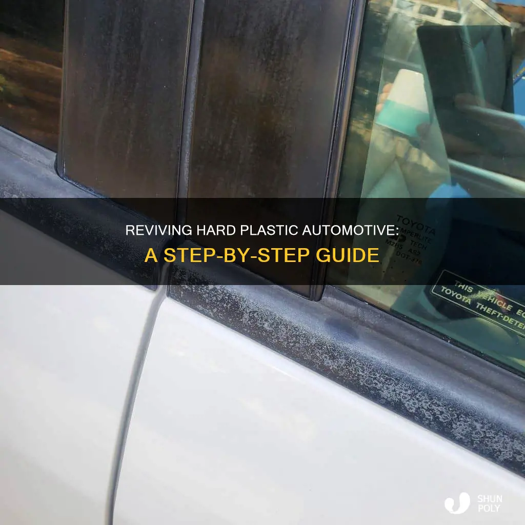 how to restore old hard plastic automotive