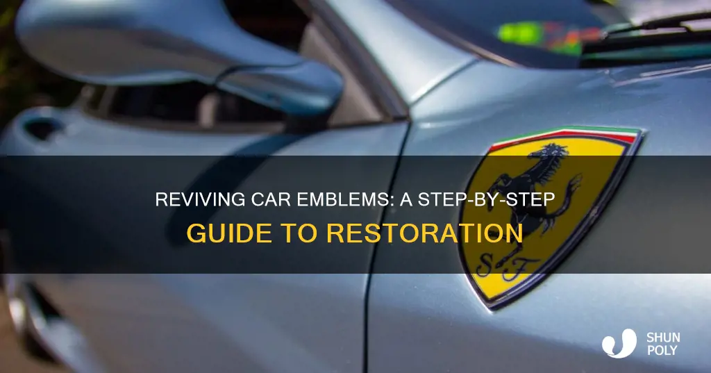 how to restore plastic car emblems