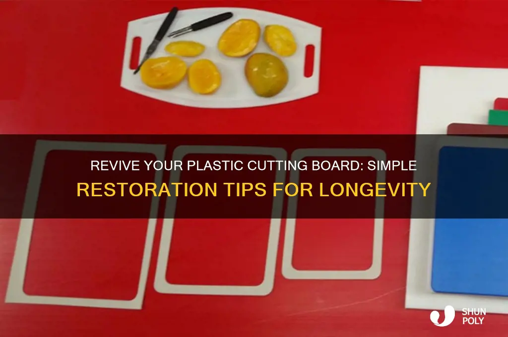 how to restore plastic cutting board