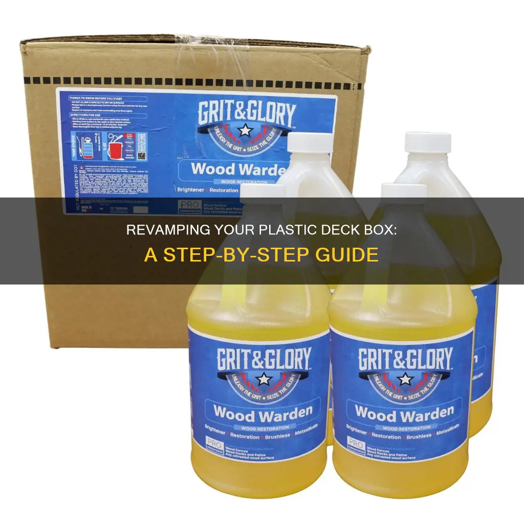 how to restore plastic deck box