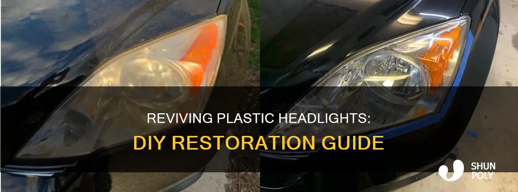 how to restore plastic head lights