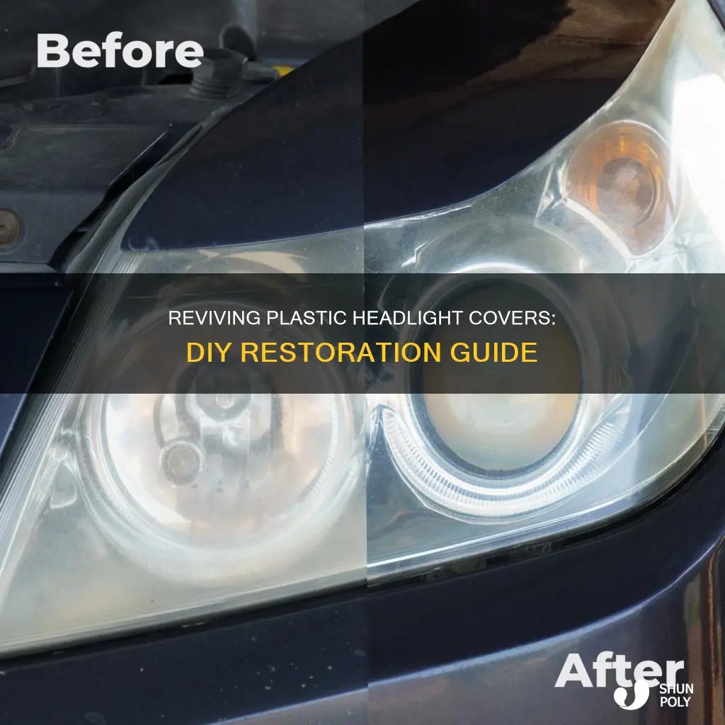 how to restore plastic headlight covers