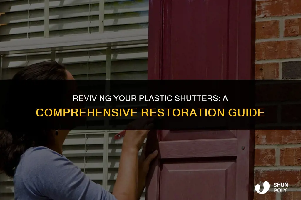 how to restore plastic shutters