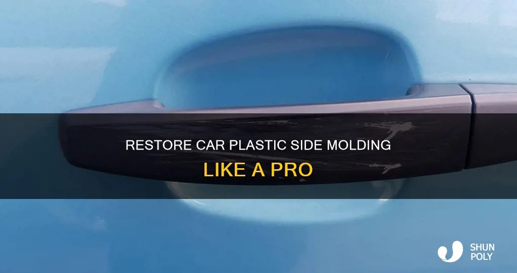 how to restore plastic side molding