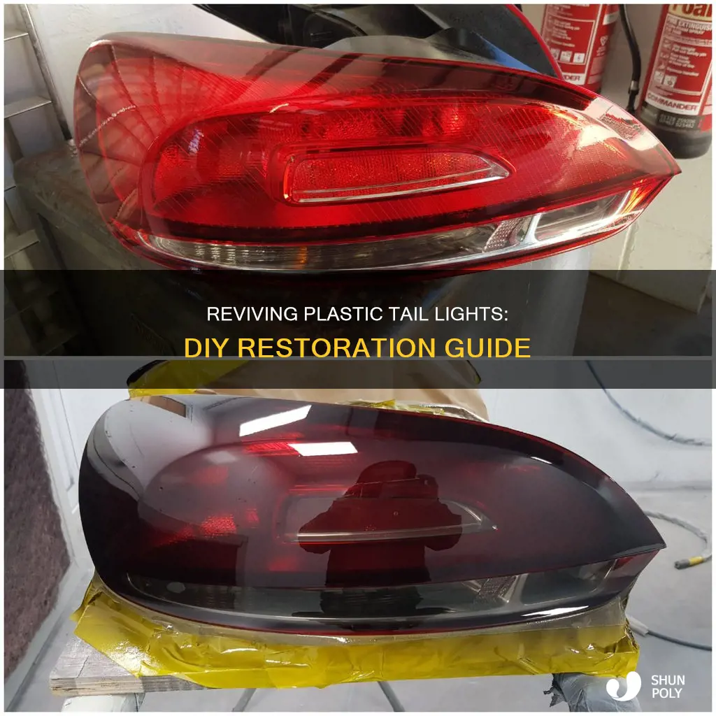how to restore plastic tail light lens