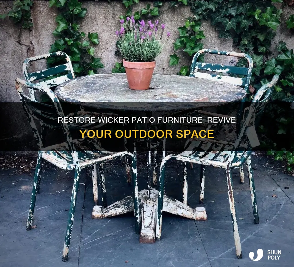 how to restore plastic wicker patio furniture