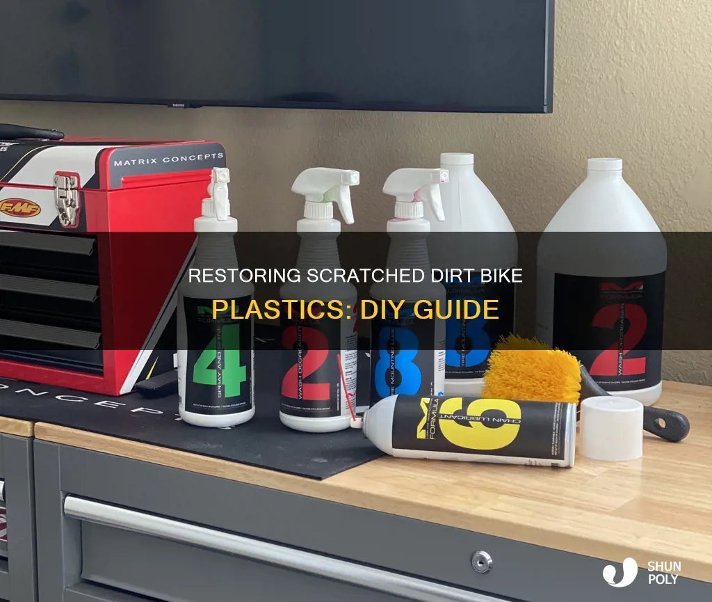 how to restore scratched dirt bike plastics