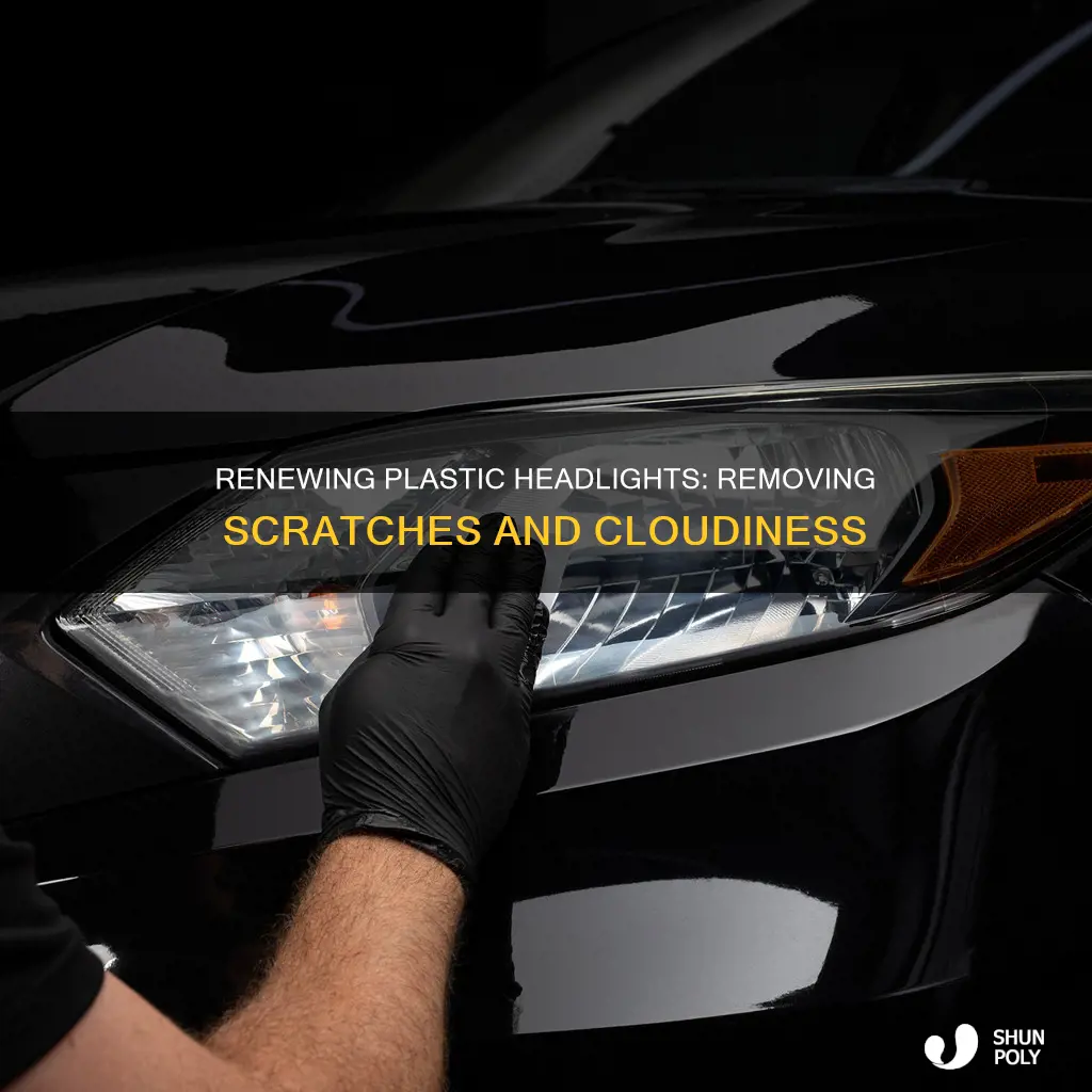 how to restore scratched plastic headlights