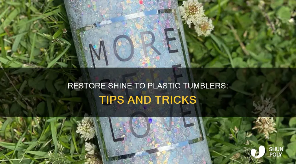 how to restore shine to plastic tumblers