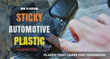 Reviving Automotive Plastic: Restoring Stickiness