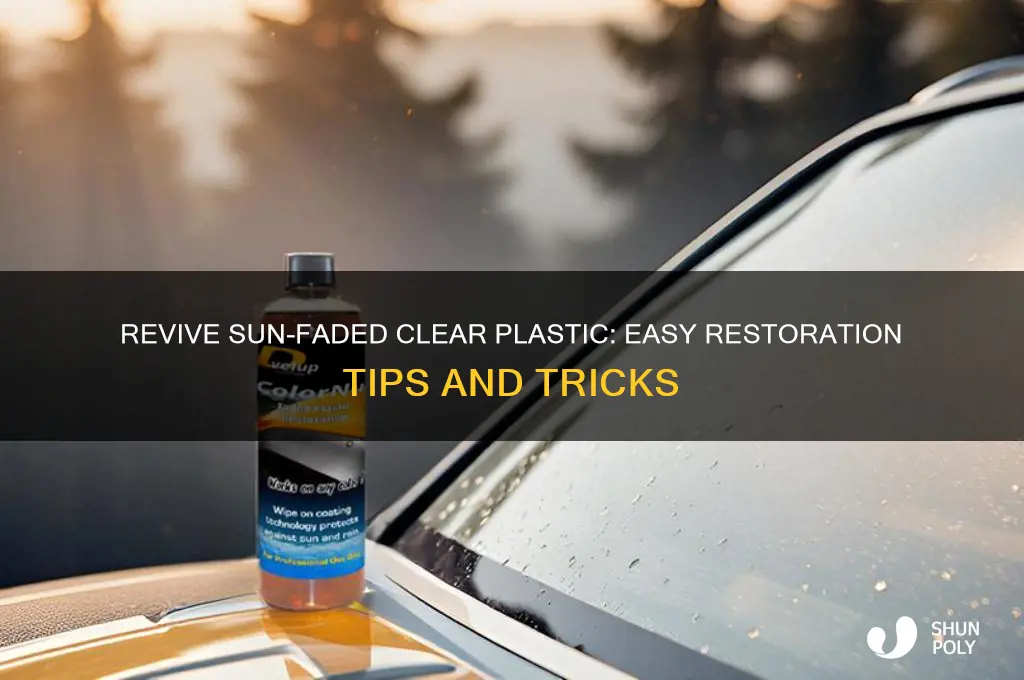 how to restore sun damaged clear plastic