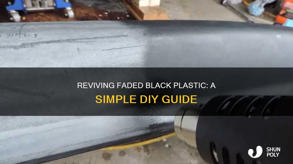how to restore washed out black plastic