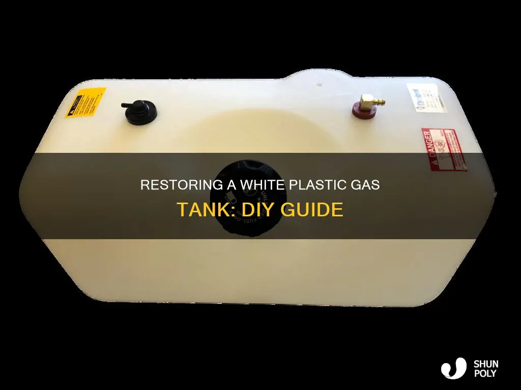 how to restore white plastic gas tank