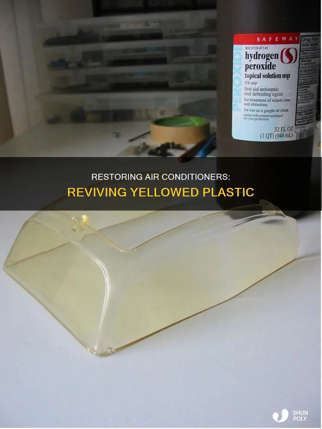 how to restore yellowed plastic air conditioner