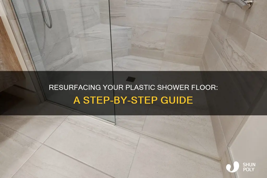 how to resurface a plastic shower floor